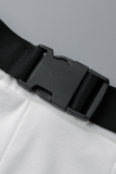 Dark Brown Street Solid Patchwork Zipper Collar Long Sleeve Two Pieces