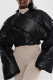 Black Casual Solid Basic V Neck Outerwear