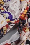 Multicolor Casual Print Patchwork Cardigan Outerwear