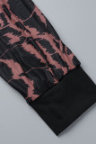 Black Sexy Solid Patchwork Buckle See-through Turndown Collar Long Sleeve Two Pieces