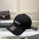 Black And White Casual Letter Embroidered Hat