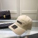 Khaki Casual Letter Embroidered Hat