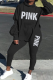 Black Casual Print Patchwork Half A Turtleneck Long Sleeve Two Pieces