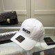 White Casual Letter Embroidered Hat