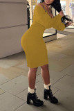 Red Sexy Solid Patchwork Spaghetti Strap Long Sleeve Two Pieces