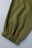 Green Street Solid Patchwork Harlan Mid Waist Harlan Solid Color Bottoms