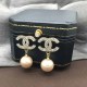 Light Coffee Celebrities Letter Hot Drill Earrings