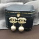 Light Coffee Celebrities Letter Hot Drill Earrings
