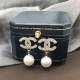 White Celebrities Letter Hot Drill Earrings