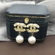 White Celebrities Letter Hot Drill Earrings