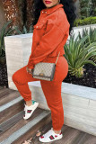 Grey Casual Solid Patchwork Buckle Turndown Collar Long Sleeve Two Pieces