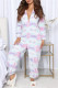 Colour Casual Living Print Patchwork Hooded Collar Regular Jumpsuits