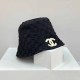 Black Simplicity Letter Patchwork Hat
