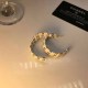 White Street Letter Patchwork Earrings
