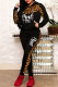 Leopard Print Casual Letter Print Patchwork Hooded Collar Long Sleeve Two Pieces