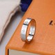 White Simplicity Letter Patchwork Rings