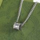 White Vintage Letter Chains Necklaces