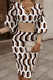 Apricot Casual Work Print Patchwork V Neck One Step Skirt Dresses