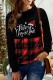 White Casual Print Patchwork Turtleneck Tops