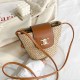 Khaki Street Geometric Zipper Bags
