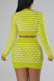 Pink Sexy Patchwork O Neck Long Sleeve Two Pieces