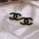 Black Simplicity Letter Patchwork Earrings