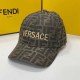 Deep Coffee Street Letter Embroidered Hat