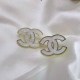 White Simplicity Letter Patchwork Earrings