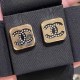 Gold Simplicity Letter Patchwork Earrings