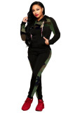 Camouflage adult Casual Fashion Print Camouflage Patchwork Two Piece Suits Leopard pencil Long Sleeve