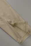 Coffee Street Solid Patchwork Turndown Collar Tops