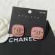Pink Simplicity Geometric Hot Drill Earrings