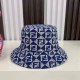 Blue Vintage Letter Patchwork Hat