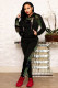 Camouflage adult Casual Fashion Print Camouflage Patchwork Two Piece Suits Leopard pencil Long Sleeve