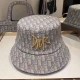 Baby Blue Casual Letter Embroidered Hat