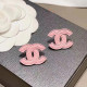 Pink Sweet Solid Patchwork Earrings