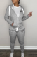 Grey Street Print Draw String Half A Turtleneck Long Sleeve Two Pieces