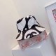 Black Casual Letter Patchwork Hat
