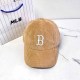 Khaki Casual Letter Embroidered Hat