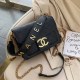 Black Street Letter Patchwork Chains Bags