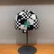 Black And White Street Plaid Letter Hat