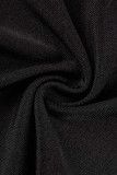 Purple Casual Sportswear Solid Patchwork Skinny High Waist Pencil Solid Color Bottoms