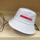 White Casual Letter Patchwork Hat