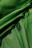 Green Street Solid Patchwork Skinny High Waist Pencil Solid Color Bottoms