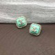Blue Elegant Letter Rhinestone Earrings