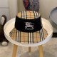 Black Vintage Plaid Letter Hat