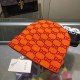 Orange Street Letter Patchwork Hat