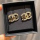 Gold Street Letter Hot Drill Earrings