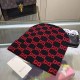 Black Red Street Letter Patchwork Hat