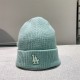 Light Blue Street Letter Patchwork Hat